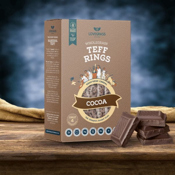 Teff Cocoa Rings 350g