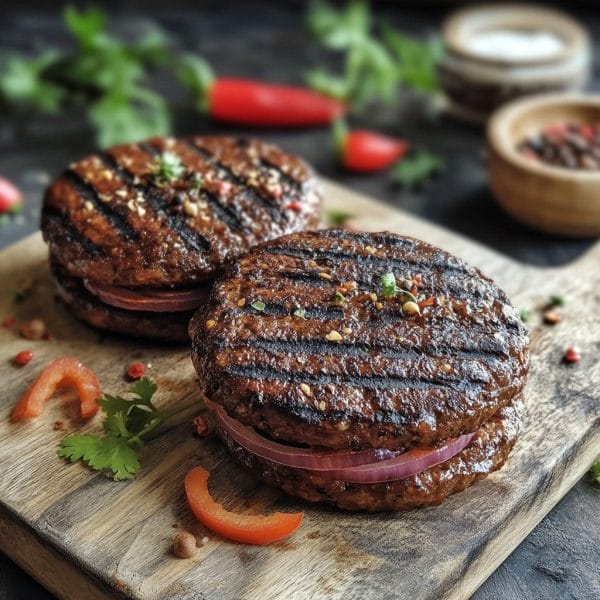 Goat Jerk Burgers
