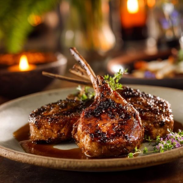 Caribbean Glazed Lamb Chops
