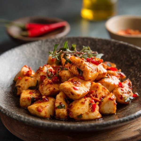 Hot and Spicy Chicken Breast Diced
