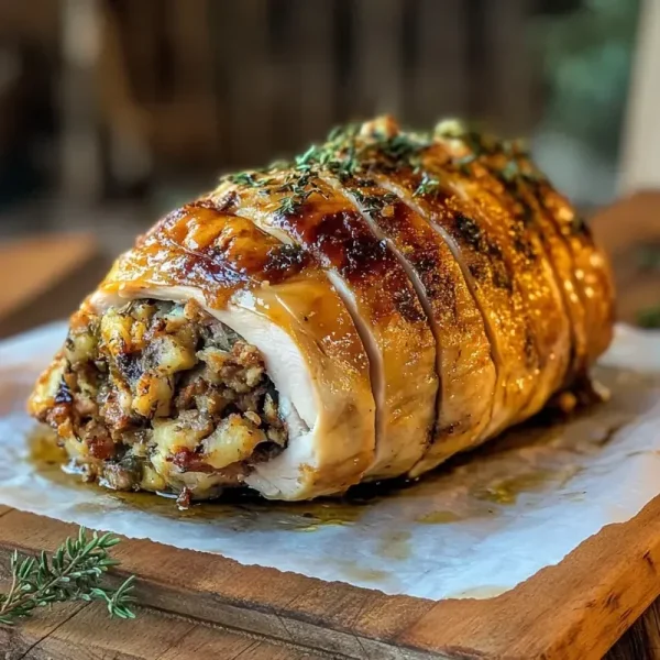 Turkey - Breast Crown Boneless + GF Stuffing + Bacon Lardon Filled Rolled Free-Range