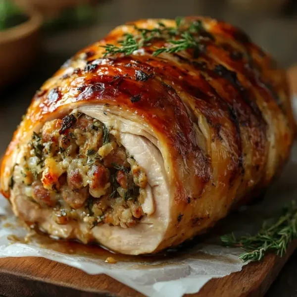 Turkey - Breast Crown Boneless + Sausage Meat Filled Rolled Free-Range