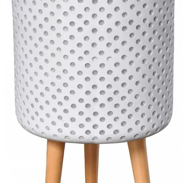Idealist Dotted Style Cylinder Indoor Planter with Legs - Image 2